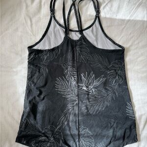 Nike Monochrome Leaf Print Tank Top